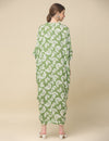 Olive Shell Drape Kaftan