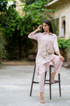 Lavender Embroidered Co-Ord set