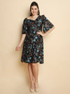 STATEMENT Navy floral DRESS