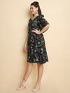 STATEMENT Navy floral DRESS