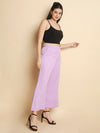 Allured Flared Pants with cross pocket - Lilac