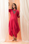 Scarlet Dhoti-Fusion dress