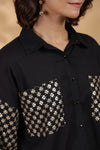 Noir Luxe Festive Shirt