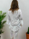 Ivory Crochet Bloom Top