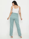 Ankle length Pants with Smart fit - Blue