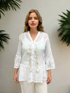 Ivory Crochet Bloom Top