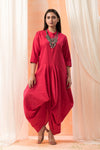 Scarlet Dhoti-Fusion dress